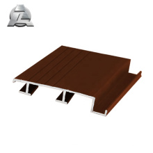 6063 t5 anodizado brown metal alumínio deck placa de escadas